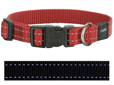 Rogz For Dogs Snake Halsband Zwart 16 MMX26 - 40 CM - Best4pets.nl