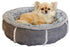 Rosewood Hondenmand Pluche Donut Grijs 51X51X13 CM - Best4pets.nl