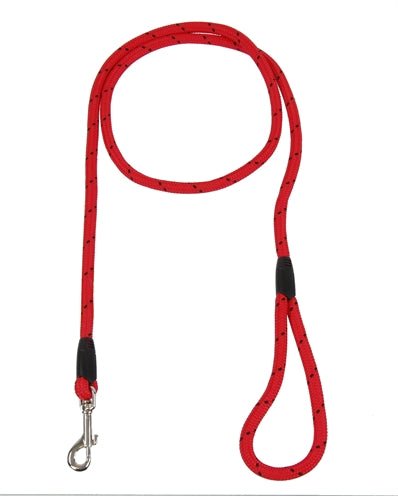 Rosewood Hondenriem Touw Rood / Zwart 162 CM - Best4pets.nl