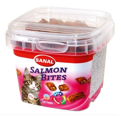 Sanal Cat Salmon Bites Cup 75 GR - Best4pets.nl