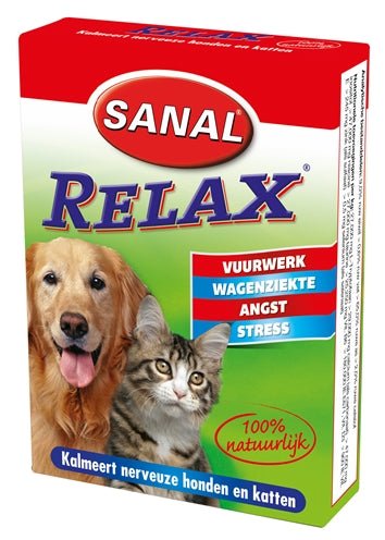 Sanal Dog/Cat Relax Kalmeringstablet 15 TABLETTEN - Best4pets.nl