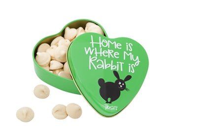 Sanal Hartenblik Home Is Where My Rabbit Is Snoepjes 60 GR - Best4pets.nl