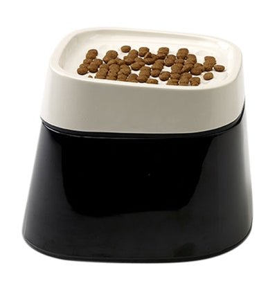 Savic Ergo Cube Voerbak Creme / Zwart 22X22X16 CM - Best4pets.nl