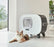 Savic Kattenbak Mira Deluxe Antraciet / Wit 56X45X50,5 CM - Best4pets.nl