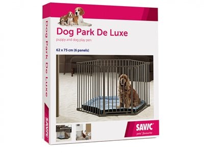 Savic Puppyren Dog Park Deluxe Zwart - Best4pets.nl