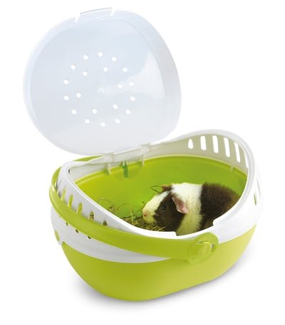 Savic Transportbox Elmo Groen / Wit 30,5X24,5X20,5 CM - Best4pets.nl