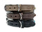 Sazzz Halsband Hond Boho Treasure Stone Vintage Leer Antraciet - Best4pets.nl