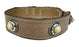 Sazzz Halsband Hond Boho Treasure Stone Vintage Leer Beige - Best4pets.nl