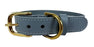 Sazzz Halsband Hond Braveheart Classic Leer Lichtblauw - Best4pets.nl