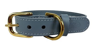 Sazzz Halsband Hond Braveheart Classic Leer Lichtblauw - Best4pets.nl