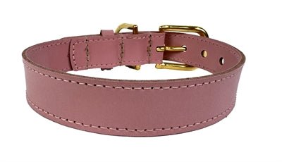 Sazzz Halsband Hond Braveheart Classic Leer Roze - Best4pets.nl