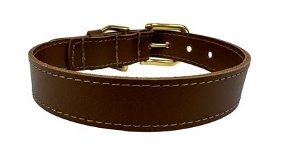 Sazzz Halsband Hond Braveheart Classic Leer Zadel Bruin - Best4pets.nl