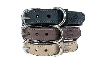 Sazzz Halsband Hond Nomad Vintage Leer Antraciet - Best4pets.nl