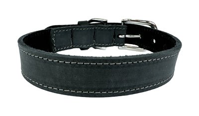 Sazzz Halsband Hond Nomad Vintage Leer Antraciet - Best4pets.nl