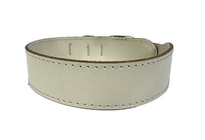 Sazzz Halsband Hond Pioneer Classic Leer Creme - Best4pets.nl