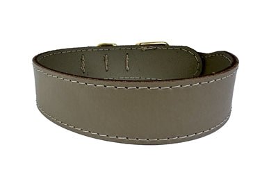 Sazzz Halsband Hond Pioneer Classic Leer Taupe - Best4pets.nl