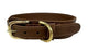 Sazzz Halsband Hond Pioneer Classic Leer Zadel Bruin - Best4pets.nl