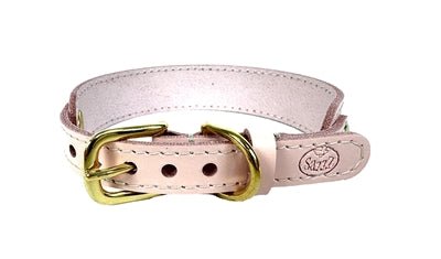 Sazzz Halsband Hond Sweetie Classic Leer Roze - Best4pets.nl