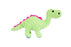 Sazzz Pluche Dino Groen 36X10X9 CM - Best4pets.nl