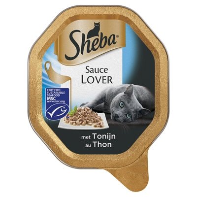 Sheba Alu Sauce Lovers Tonijn 85 GR (22 stuks) - Best4pets.nl