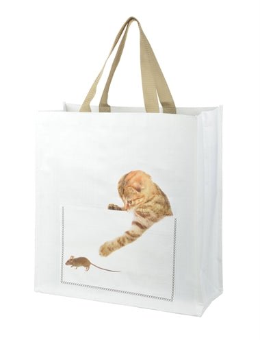 Shoppingbag Kiekeboe Kat Assorti 40X14X40 CM - Best4pets.nl