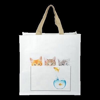 Shoppingbag Kiekeboe Kat Assorti 40X14X40 CM - Best4pets.nl