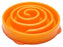 Slo - Bowl Feeder Mini Coral Spiraal Oranje 22X22X5 CM - Best4pets.nl