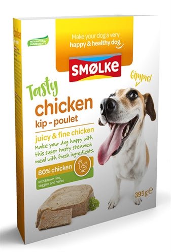 Smolke Vers Gestoomd Kip 395 GR (10 stuks) - Best4pets.nl