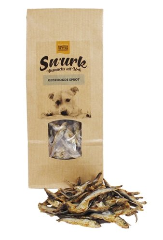 Sn'urk Snurk Gedroogde Sprot 75 GR - Best4pets.nl