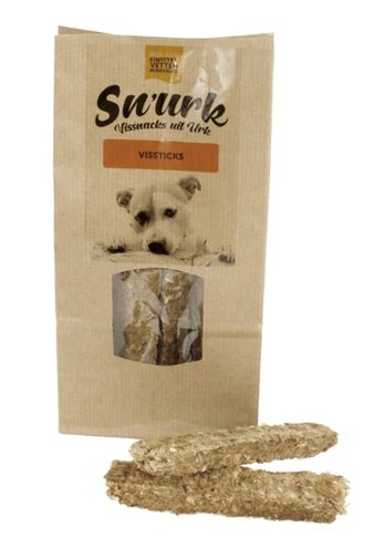 Sn'urk Snurk Vissticks Van Schelvis 100 GR - Best4pets.nl