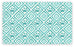 Tarhong Placemat Paw Ikat Turquoise Blauw 48,5X29 CM - Best4pets.nl