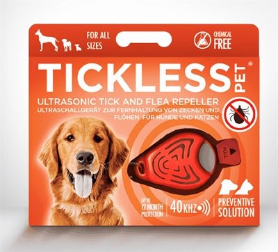 Tickless Teek En Vlo Afweer Voor Hond En Kat Fluoriserend Oranje - Best4pets.nl