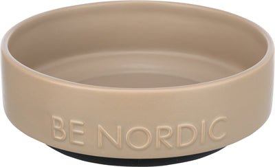 Trixie Be Nordic Voerbak Hond Keramiek / Rubber Taupe - Best4pets.nl