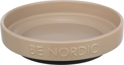 Trixie Be Nordic Voerbak Kat Keramiek / Rubber Taupe - Best4pets.nl