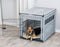 Trixie Bench Homekennel Polyrotan Lichtgrijs - Best4pets.nl