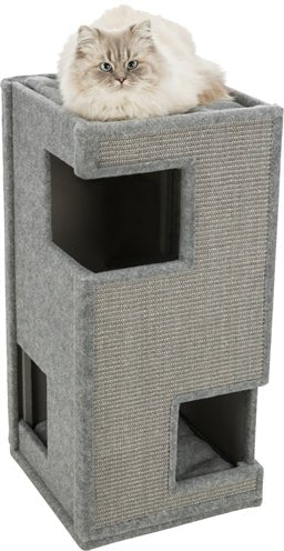 Trixie Cat Tower Krabpaal Gabriel Grijs 38X38X78 CM - Best4pets.nl