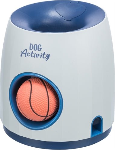 Trixie Dog Activity Strategiespel Ball&Treat Wit / Blauw 17X17X18 CM - Best4pets.nl