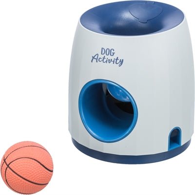 Trixie Dog Activity Strategiespel Ball&Treat Wit / Blauw 17X17X18 CM - Best4pets.nl