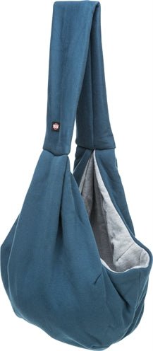 Trixie Draagtas Buikdrager Sling Blauw / Grijs 22X20X60 CM - Best4pets.nl