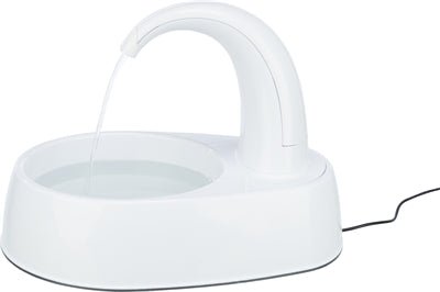 Trixie Drinkfontein Curved Stream Kunststof Wit 25X35X24,5 CM 2,6 LTR - Best4pets.nl