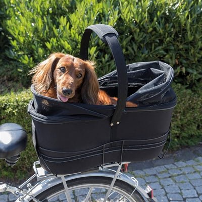 Trixie Fietsmand Bagage Drager Breed Zwart - Best4pets.nl