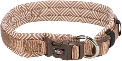 Trixie Halsband Hond Boho Extra Breed Met Ruit Karamel - Best4pets.nl