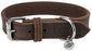 Trixie Halsband Hond Rustic Vetleer Donkerbruin - Best4pets.nl