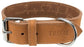 Trixie Halsband Hond Rustic Vetleer Heartbeat Bruin - Best4pets.nl