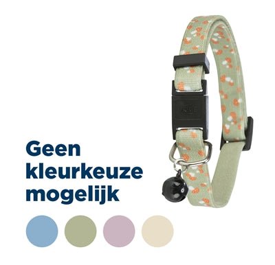 Trixie Halsband Kat Paddenstoel Elastich Assorti - Best4pets.nl