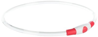 Trixie Halsband Usb Flash Light Lichtgevend Oplaadbaar Tpu Rood - Best4pets.nl