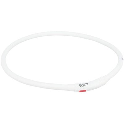 Trixie Halsband Usb Siliconen Lichtgevend Oplaadbaar Meerkleurig 70X1 CM - Best4pets.nl