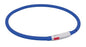 Trixie Halsband Usb Siliconen Lichtgevend Oplaadbaar Royal Blauw 70X1 CM - Best4pets.nl