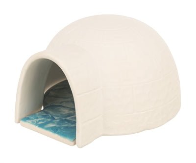 Trixie Hamster Iglo Met Koelplaat Keramiek Wit 15X13X9 CM - Best4pets.nl