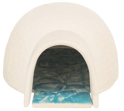 Trixie Hamster Iglo Met Koelplaat Keramiek Wit 15X13X9 CM - Best4pets.nl